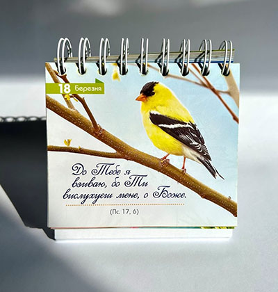 Календар 365 ДНІВ ЗРОСТАННЯ У ВІРІ / настільний перекидний недатований