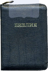 Библия 037 Z (кожа,зол. обрез, молния)(11351)